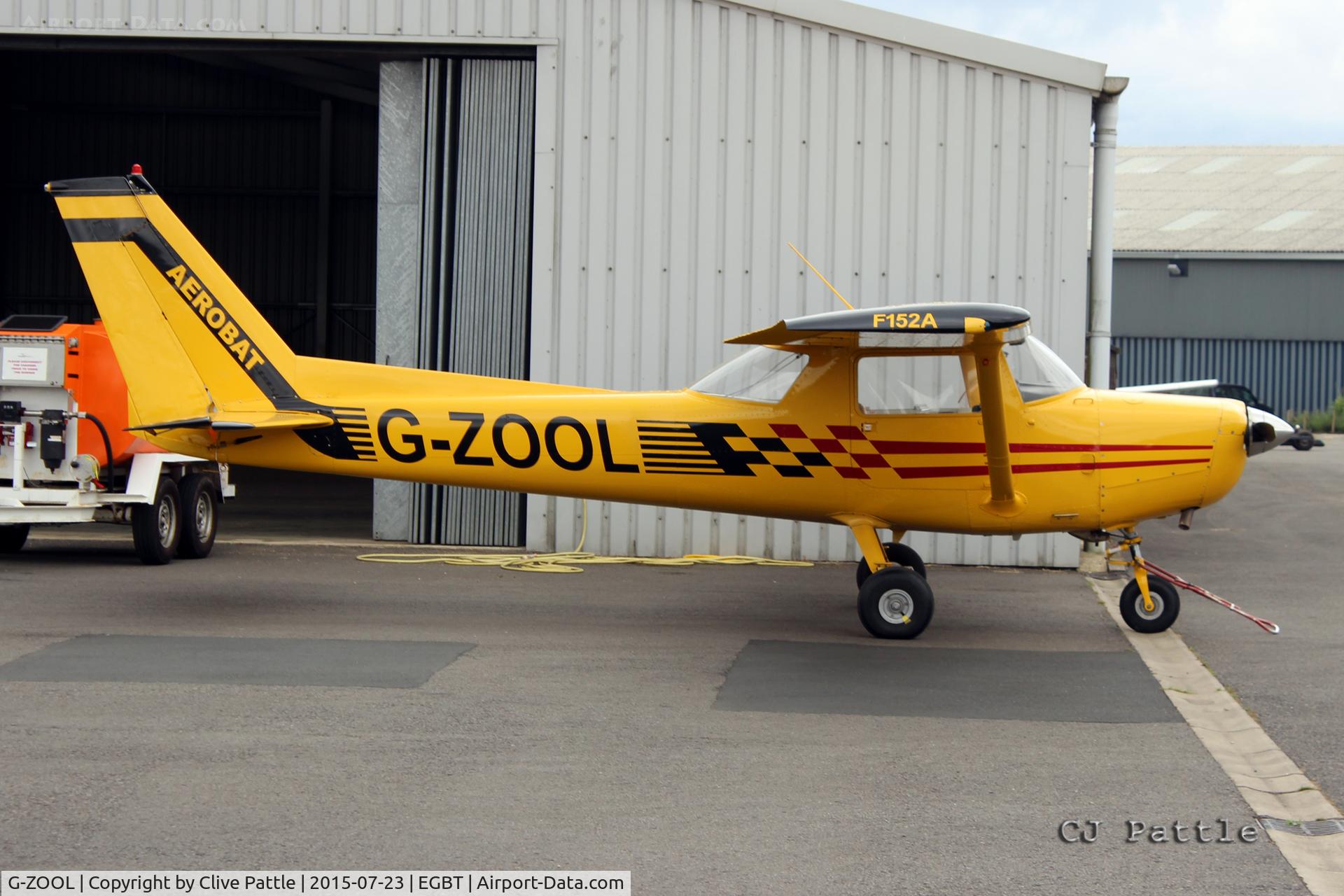 G-ZOOL, 1979 Reims Cessna FA152 C/N 0357, Parked up at Turweston Aerodrome EGBT