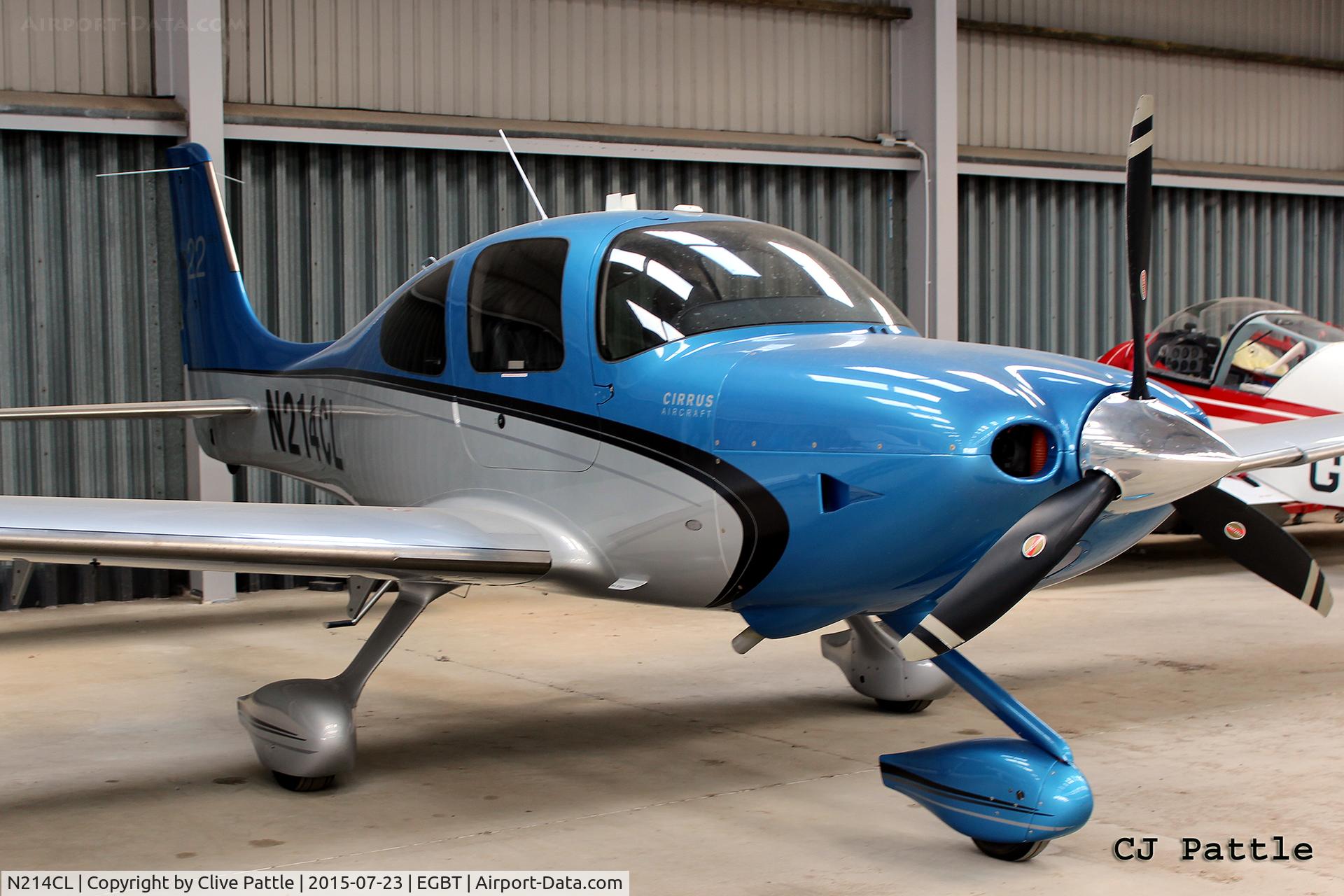 N214CL, 2012 Cirrus SR22 GTS C/N 3830, Hangared at Turweston Aerodrome EGBT