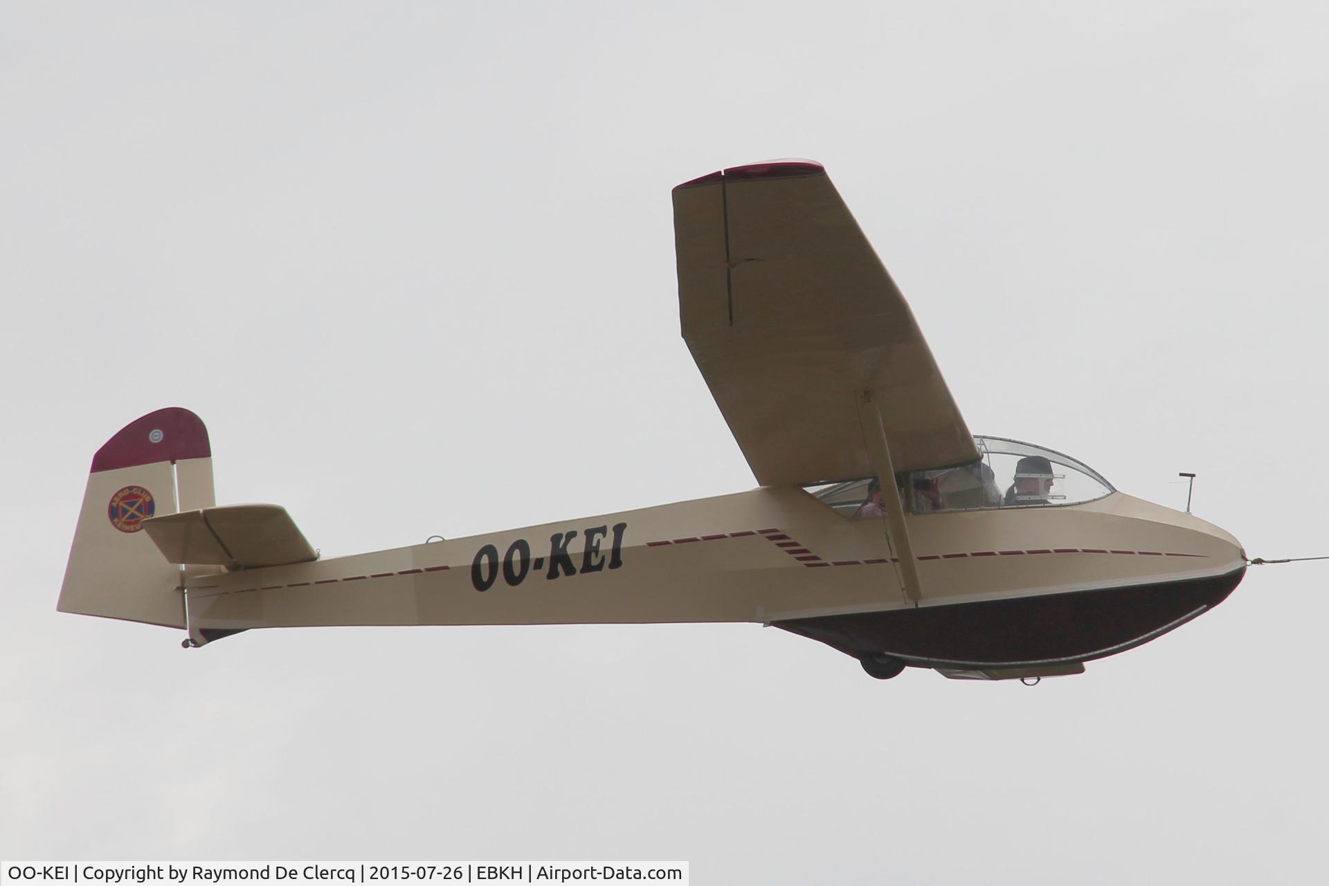 OO-KEI, Schleicher Ka-4 Rhonlerche II C/N 276/57, Previous reg. OO-ZUA.