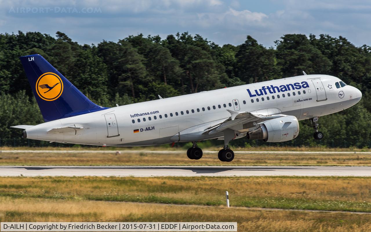 D-AILH, 1997 Airbus A319-114 C/N 641, departure via RW18W
