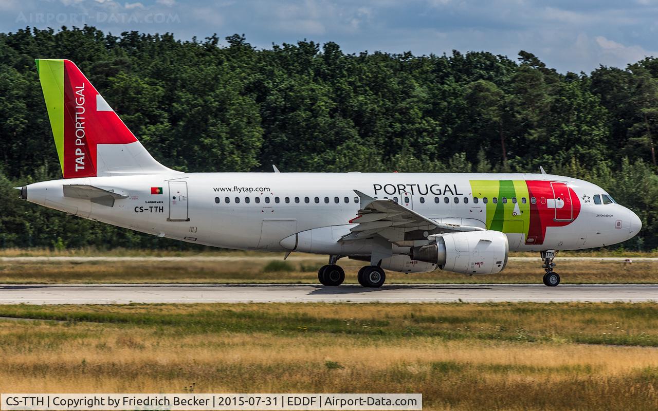CS-TTH, 1998 Airbus A319-111 C/N 917, departure via RW18W