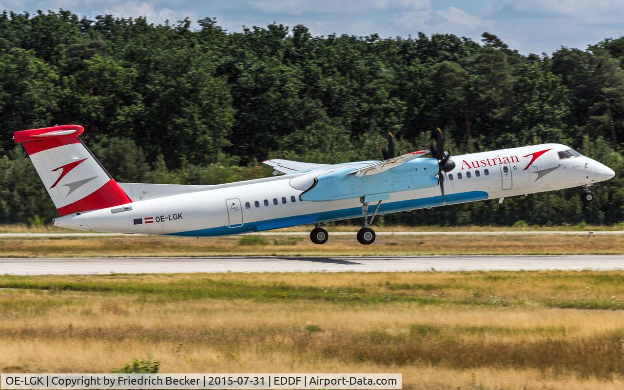 OE-LGK, 2009 De Havilland Canada DHC-8-402Q Dash 8 C/N 4280, departure via RW18W