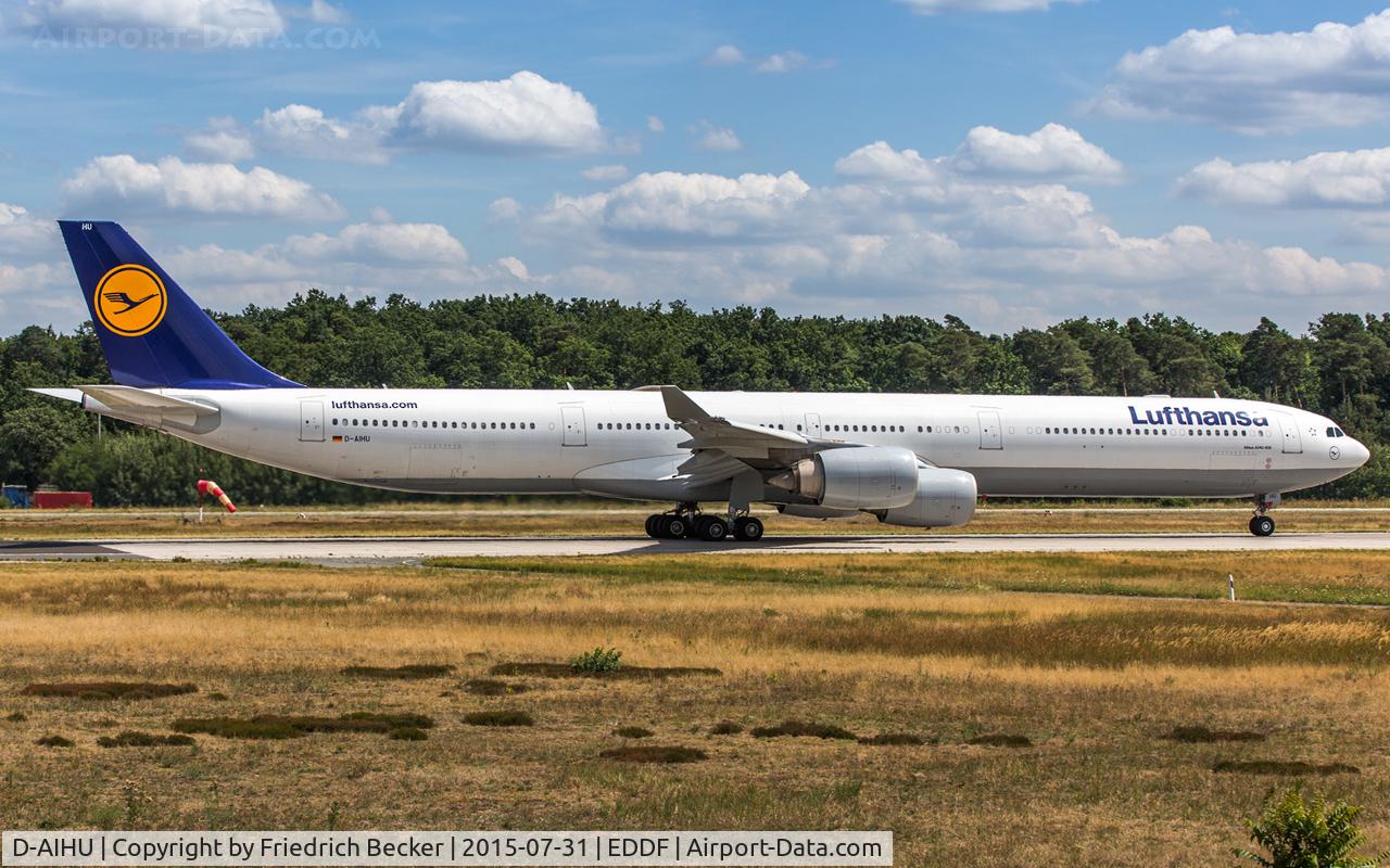 D-AIHU, 2008 Airbus A340-642 C/N 848, departure via RW18W