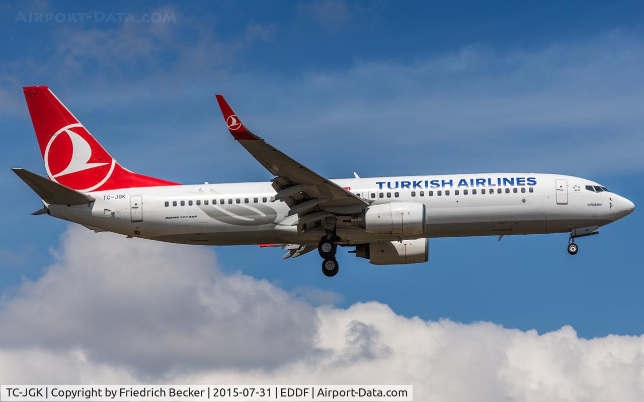 TC-JGK, 2006 Boeing 737-8F2 C/N 34409, on final RW07R