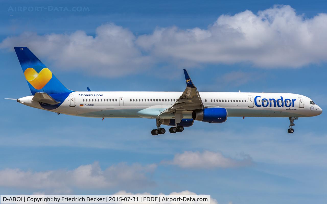 D-ABOI, 2000 Boeing 757-330 C/N 29018, on final RW07R