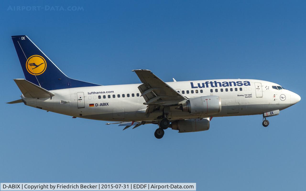 D-ABIX, 1991 Boeing 737-530 C/N 24946, on final RW07R