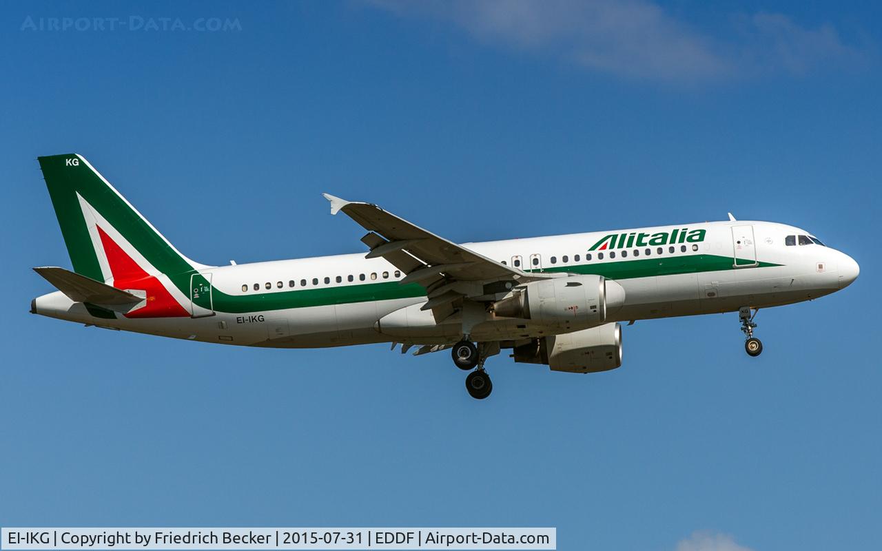 EI-IKG, 2001 Airbus A320-214 C/N 1480, on final RW07R