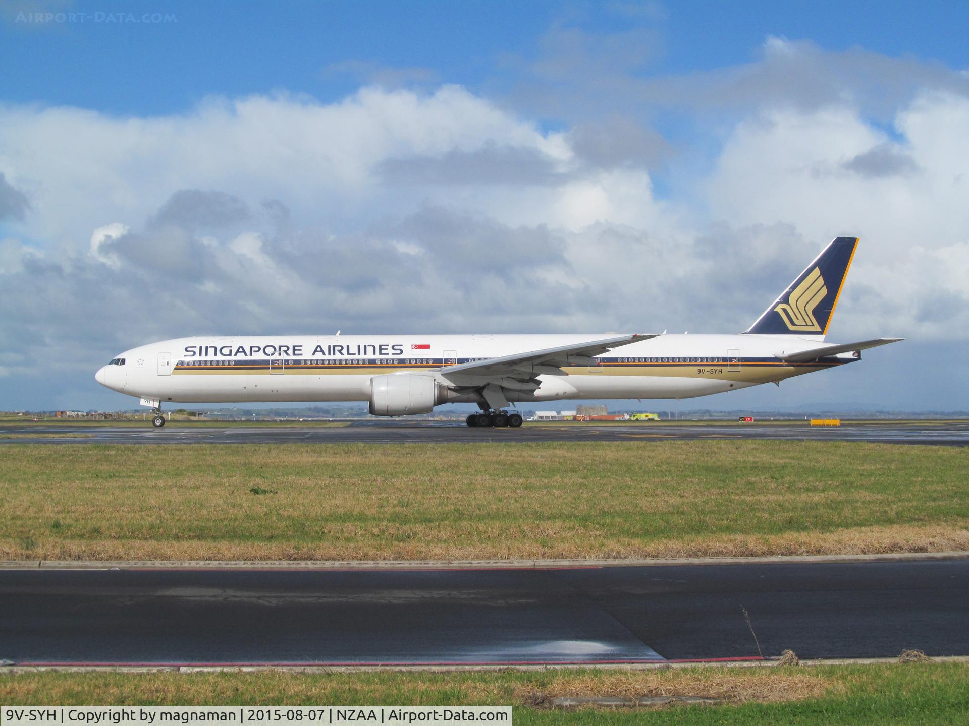 9V-SYH, 2002 Boeing 777-312 C/N 32317, First time seen by me today at AKL