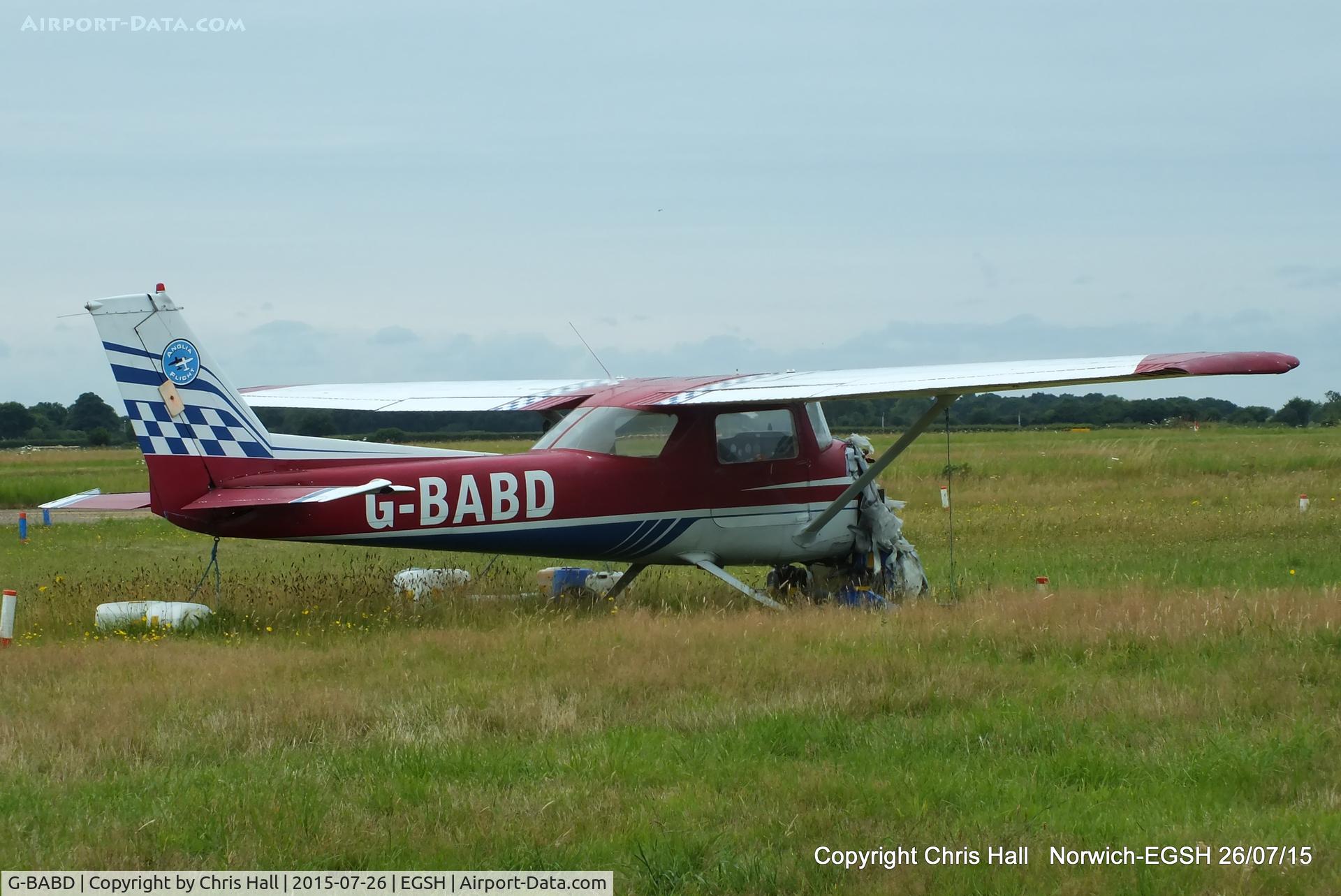 G-BABD, 1972 Reims FRA150L Aerobat C/N 0153, stored at Norwich