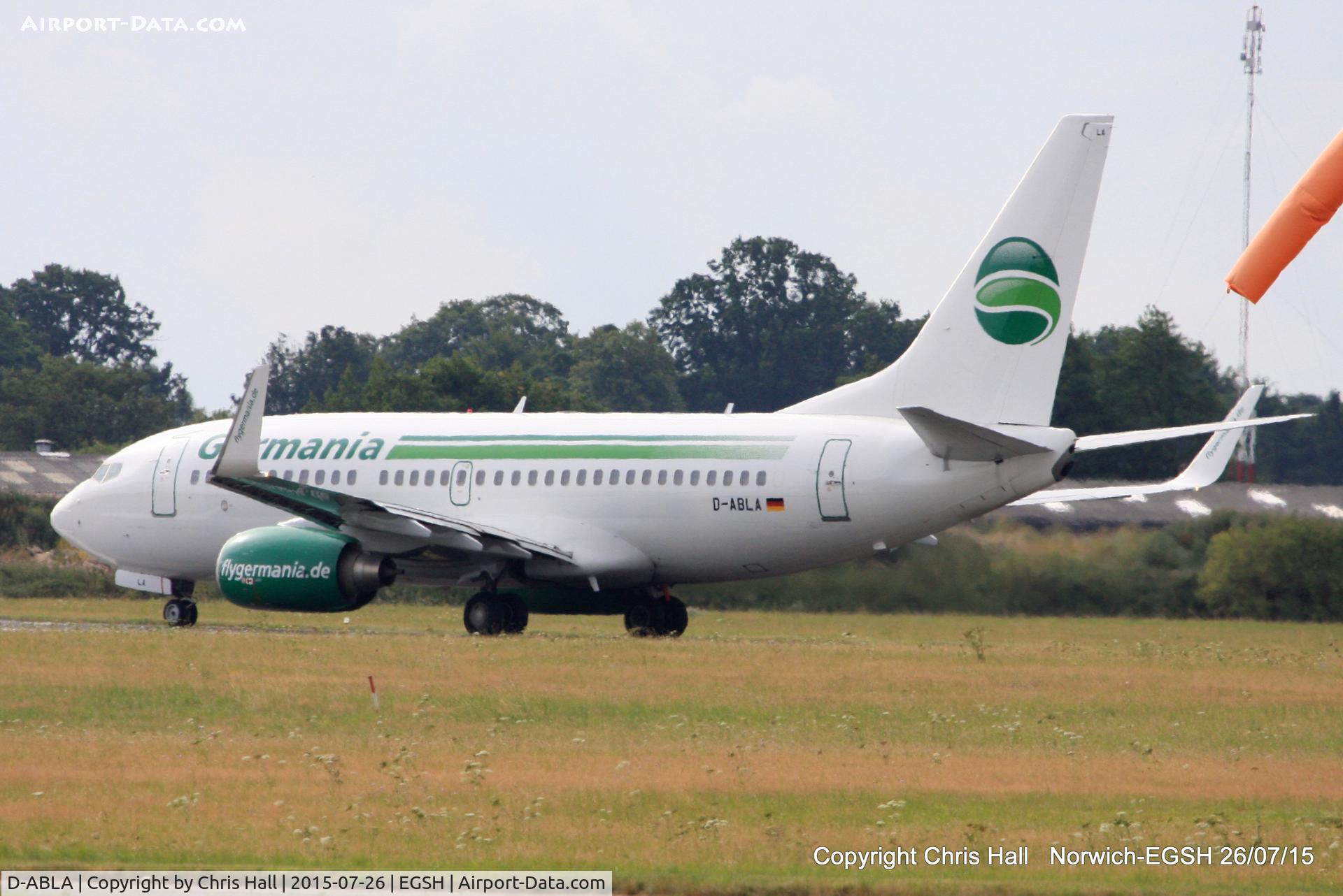 D-ABLA, 2007 Boeing 737-76J C/N 36114, Germania