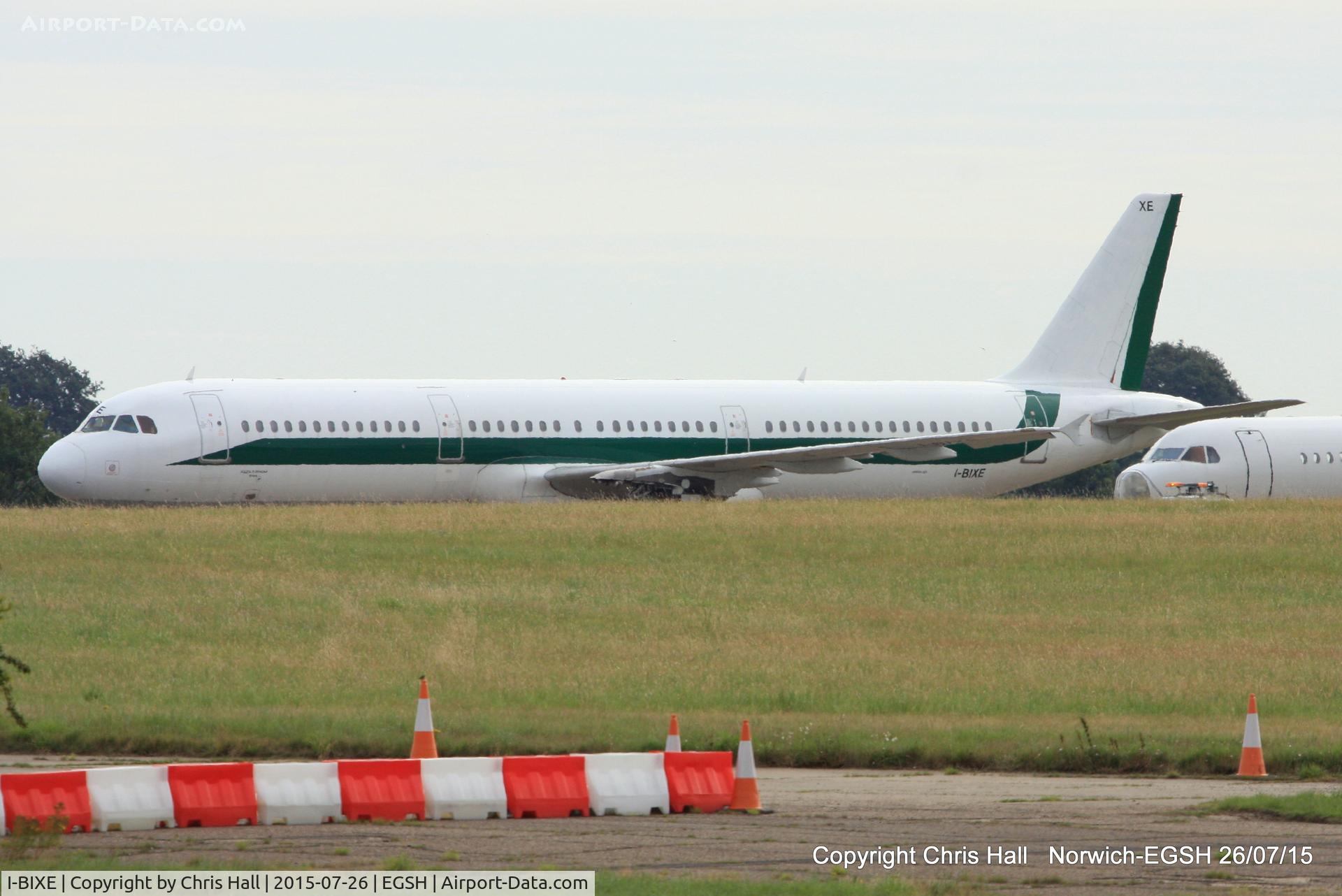 I-BIXE, 1994 Airbus A321-112 C/N 488, ex Alitalia, stored at Norwich