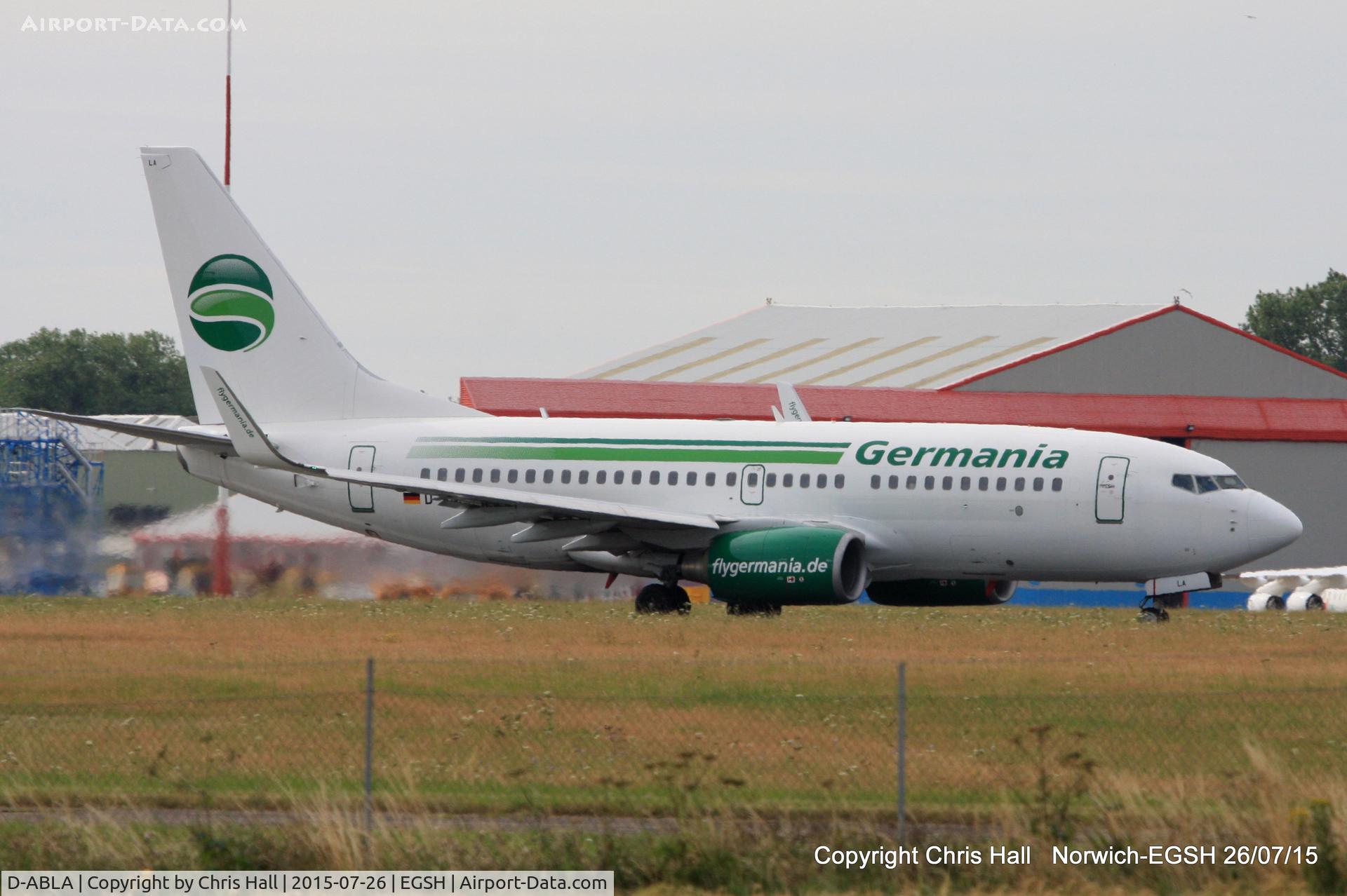 D-ABLA, 2007 Boeing 737-76J C/N 36114, Germania