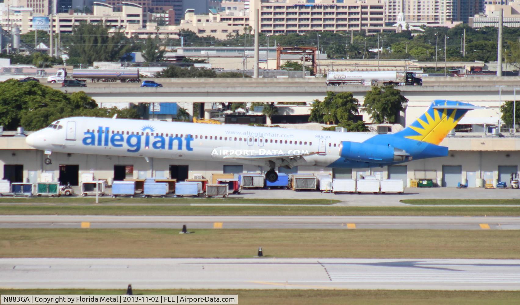 N883GA, 1987 McDonnell Douglas MD-83 (DC-9-83) C/N 49710, Allegiant Air