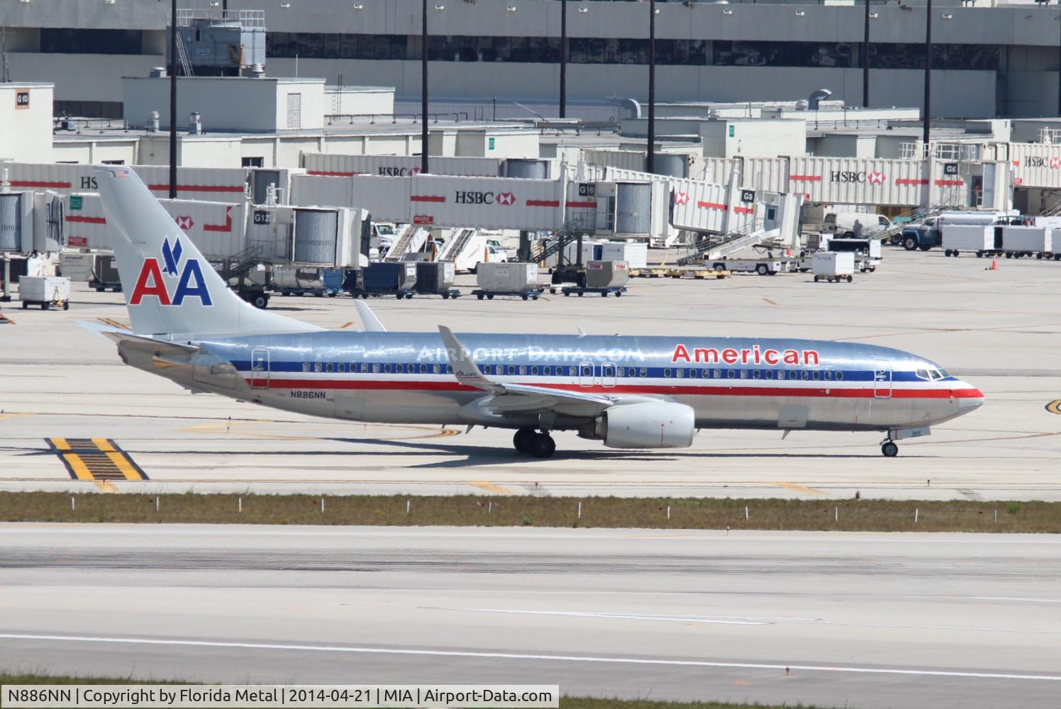 N886NN, 2012 Boeing 737-823 C/N 33223, American
