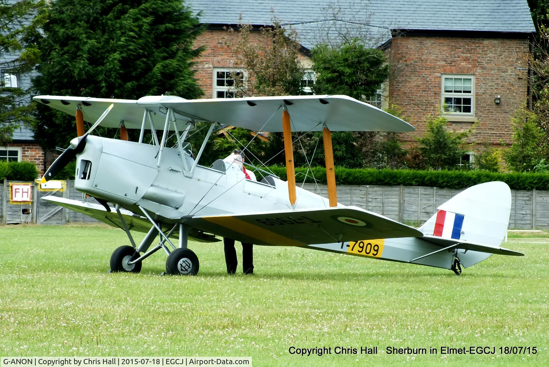 G-ANON, 1941 De Havilland DH-82A Tiger Moth II C/N 84270, at Sherburn in Elmet