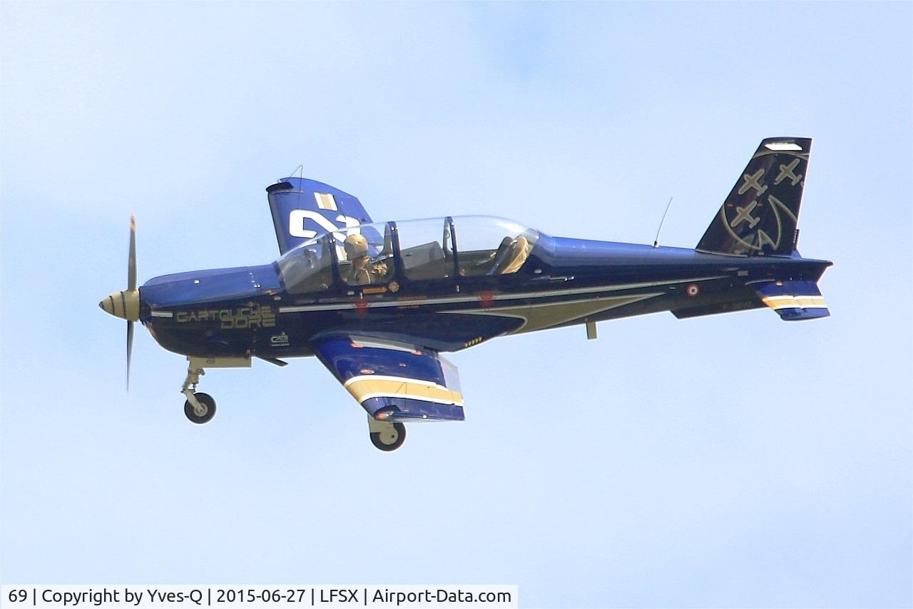 69, Socata TB-30 Epsilon C/N 69, Socata TB-30 Epsilon (F-SEWL), Short approach rwy 29, Luxeuil-Saint Sauveur Air Base 116 (LFSX) Air show 2015
