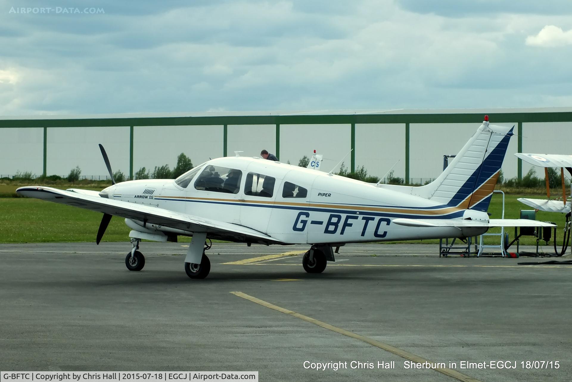 G-BFTC, 1978 Piper PA-28R-201T Cherokee Arrow III C/N 28R-7803197, at Sherburn in Elmet