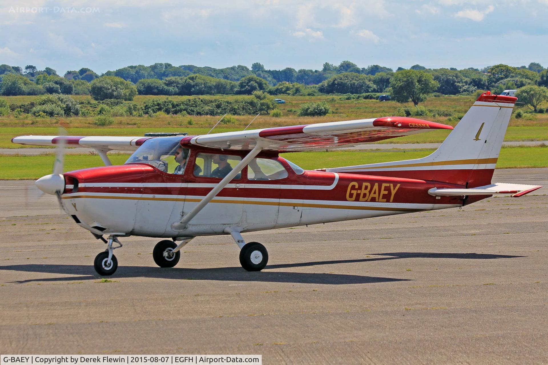 G-BAEY, 1972 Reims F172M Skyhawk Skyhawk C/N 0915, Skyhawk, Skytrax Aviation Ltd, Glatton-Manor Farm based, seen shortly after landing on runway 28.
