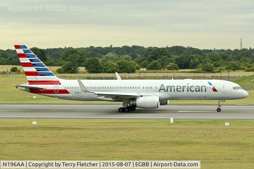 N196AA, 2001 Boeing 757-223 C/N 32390, 2001 Boeing 757-223, c/n: 32390 of American at Birmingham UK