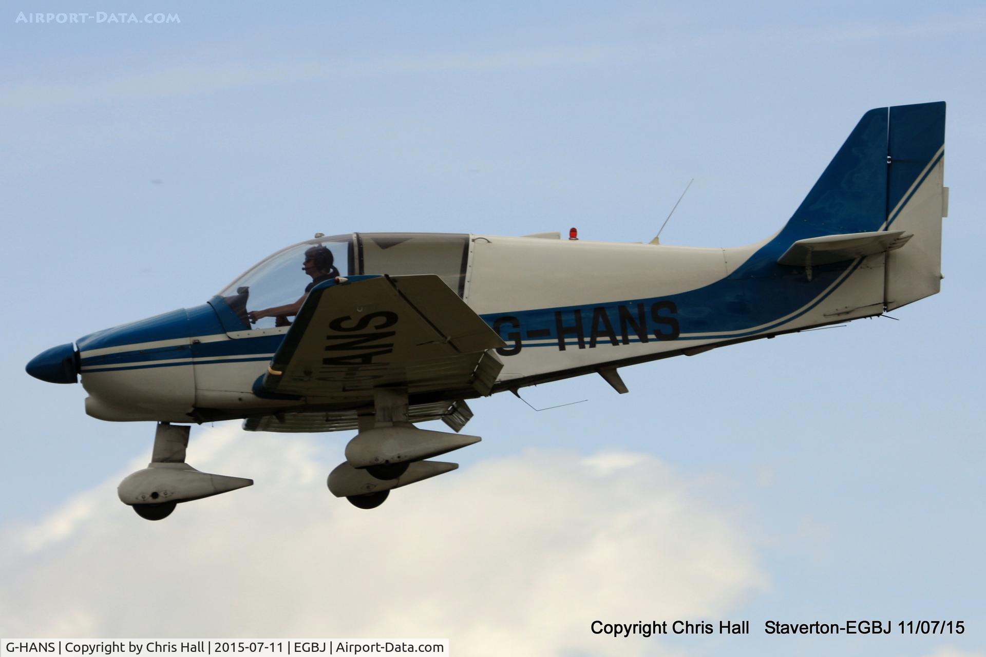 G-HANS, 1979 Robin DR-400-108  Dauphin 2+2 C/N 1384, on finals at Staverton