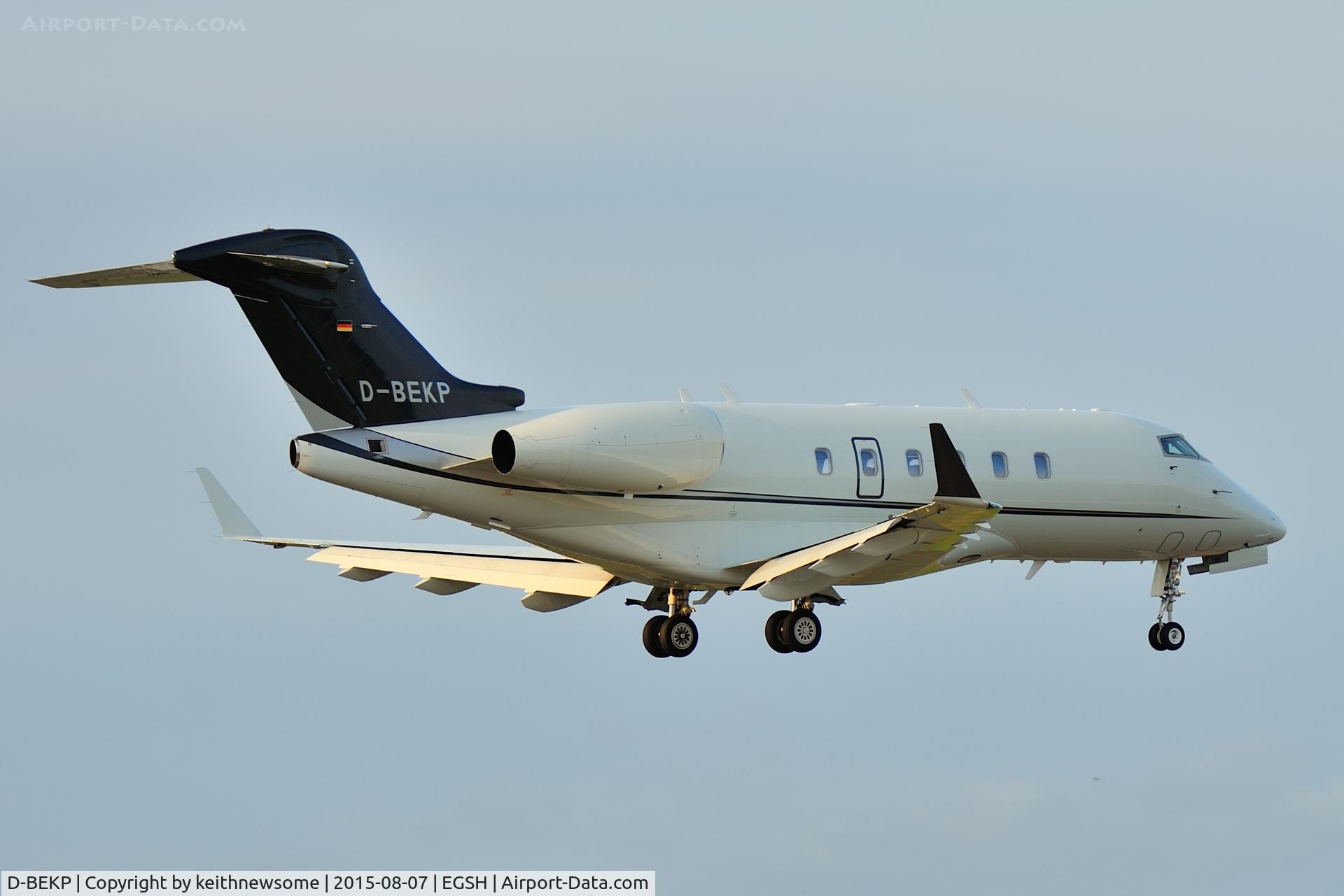 D-BEKP, 2009 Bombardier Challenger 300 (BD-100-1A10) C/N 20275, Arriving from Faro, Portugal.