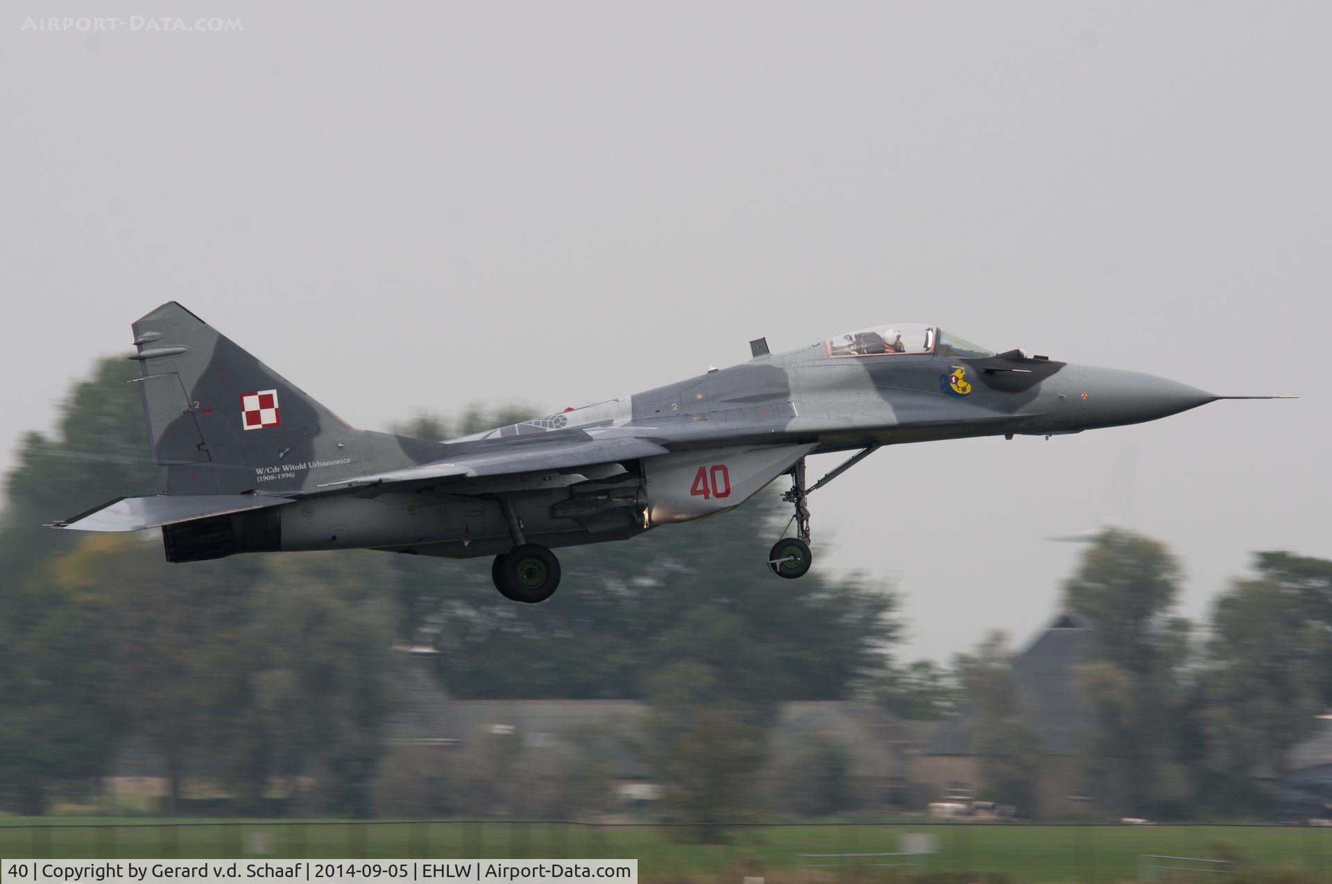 40, Mikoyan-Gurevich MiG-29A C/N 2960532040, Leeuwarden, September 2014