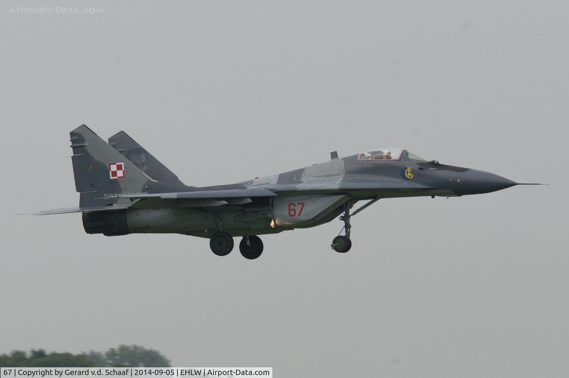 67, Mikoyan-Gurevich MiG-29 C/N 2960526367/3814, Leeuwarden, September 2014