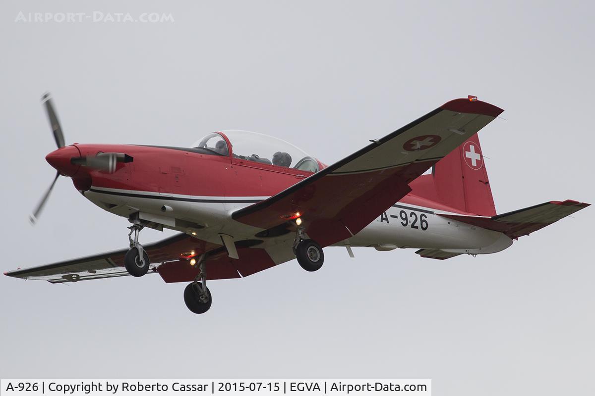 A-926, 1983 Pilatus PC-7 Turbo Trainer C/N 334, Fairford
