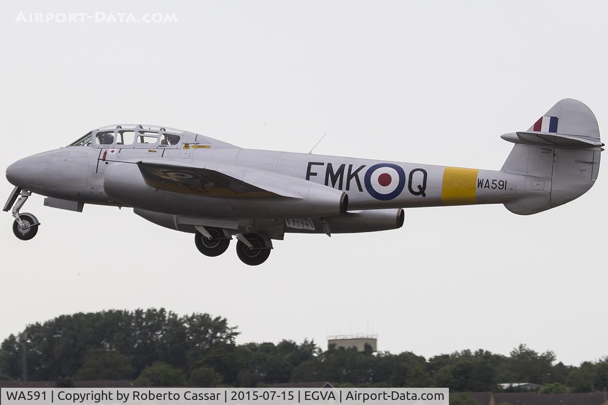 WA591, 1949 Gloster Meteor T.7 C/N G5/356460, Fairford