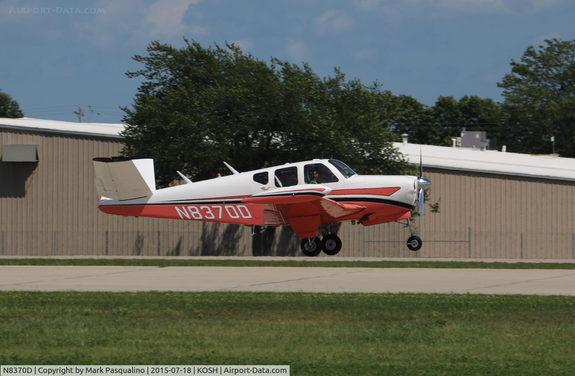 N8370D, 1958 Beech J35 Bonanza C/N D-5463, Beech J35