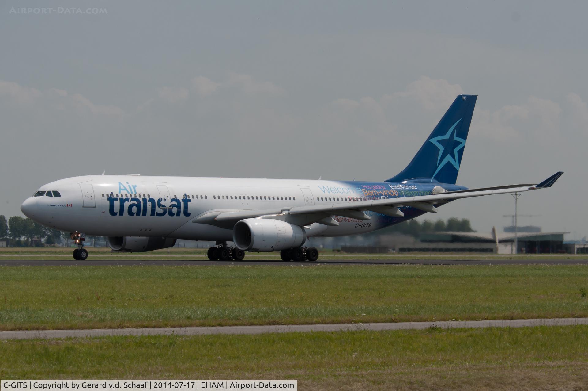 C-GITS, 1999 Airbus A330-243 C/N 0271, Schiphol, July 2014