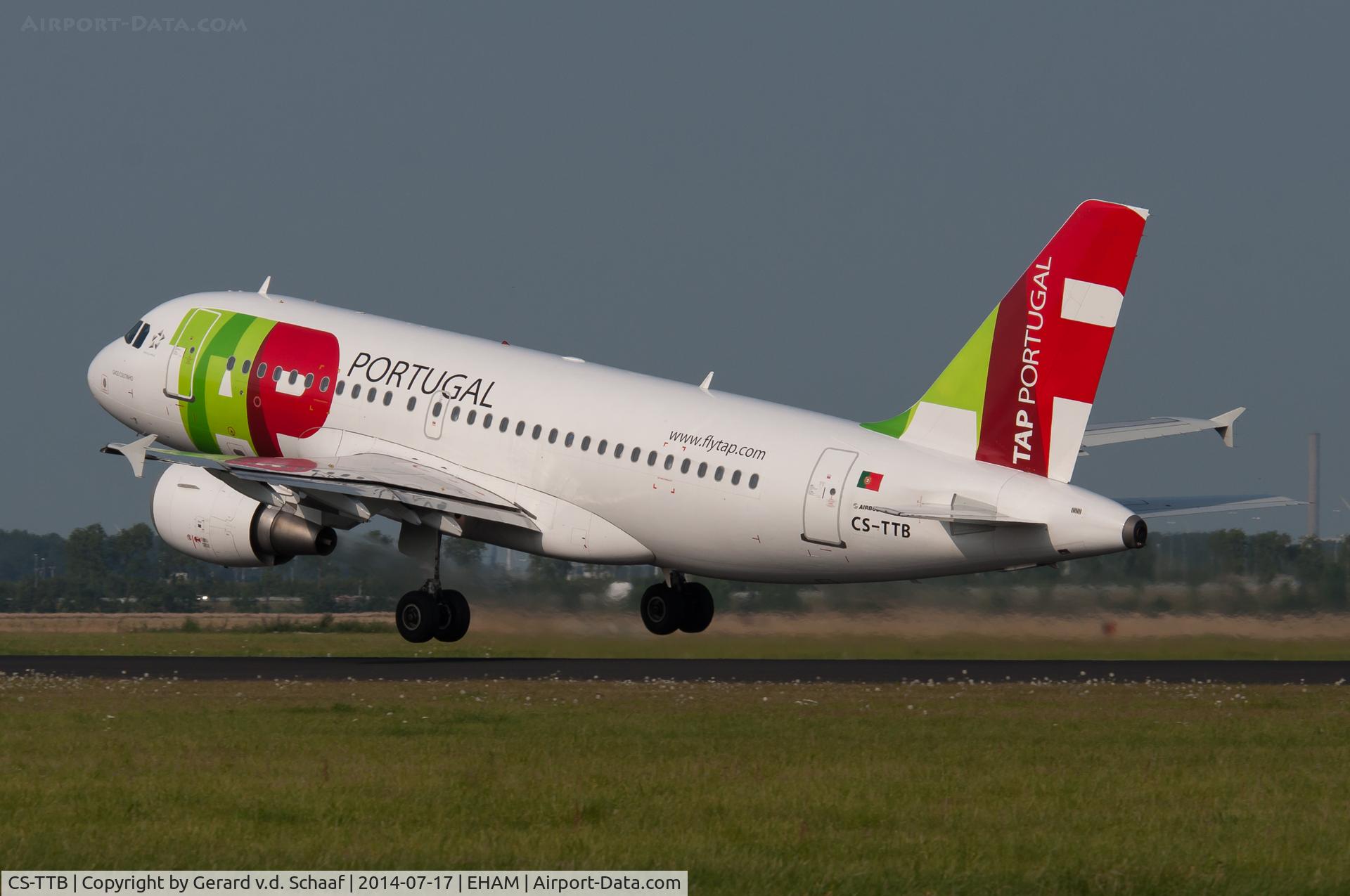 CS-TTB, 1997 Airbus A319-111 C/N 755, Schiphol, July 2014