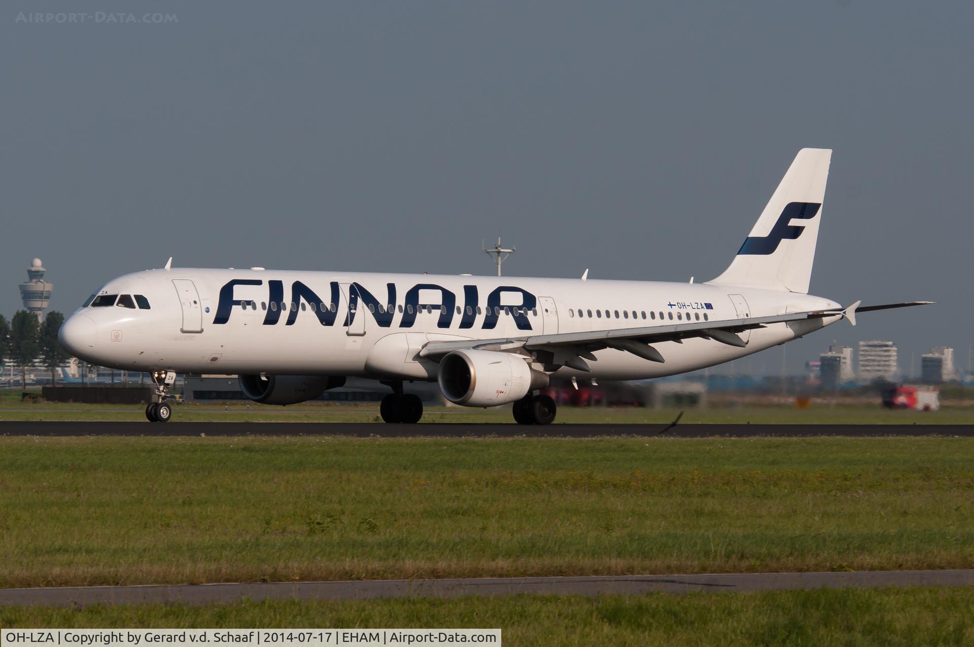 OH-LZA, 1999 Airbus A321-211 C/N 0941, Schiphol, July 2014