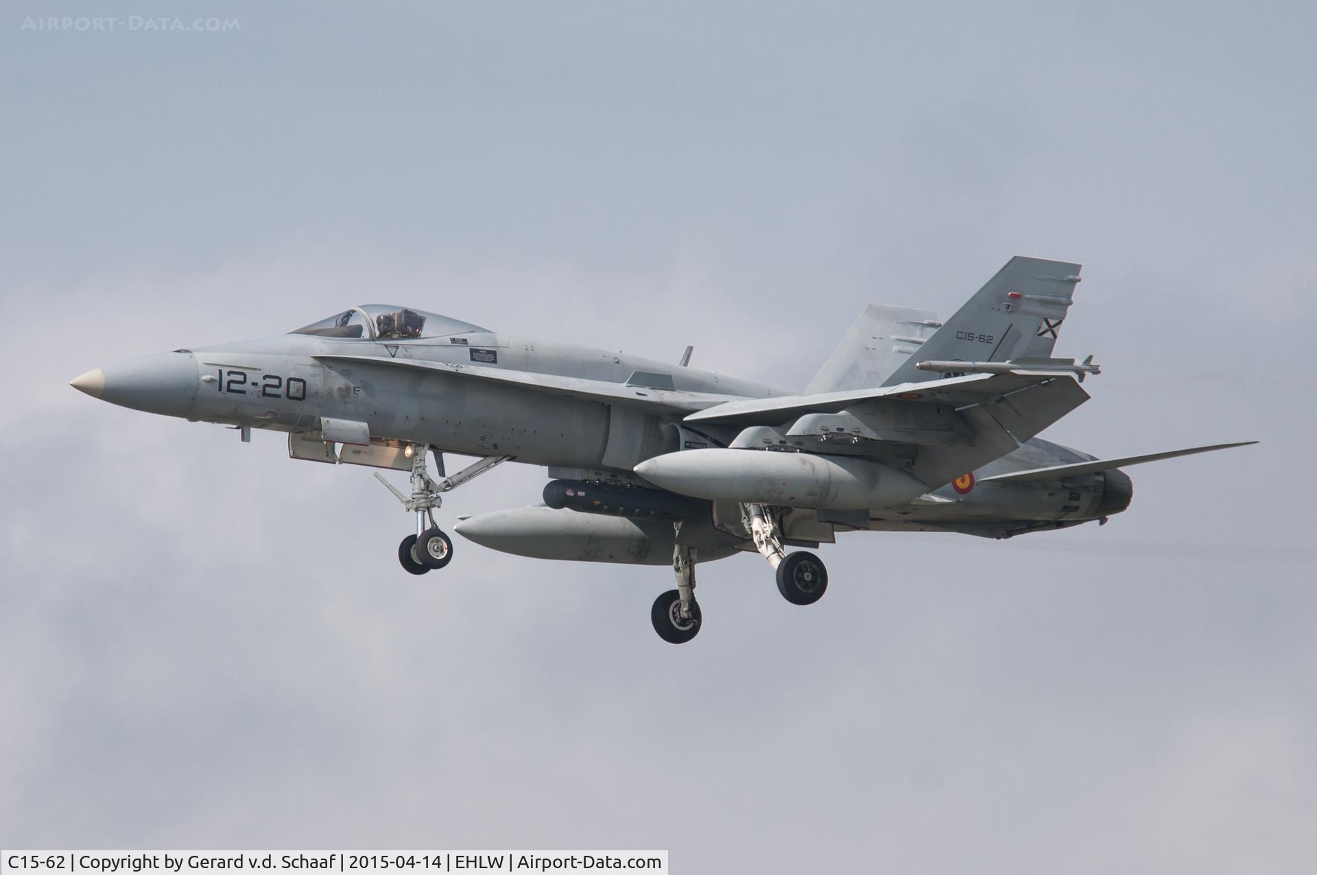 C15-62, McDonnell Douglas EF-18M Hornet C/N 0857/A584, Leeuwarden, April 2014