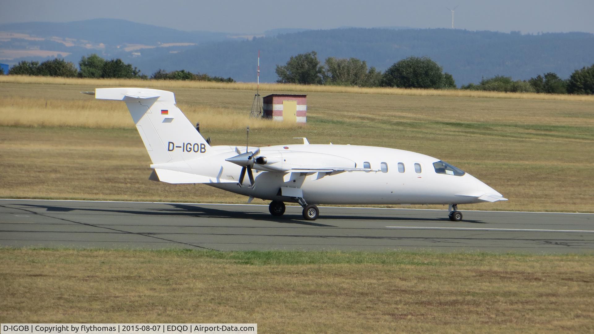 D-IGOB, 1992 Piaggio P-180 Avanti C/N 1016, D-IGOB  Bayreuth airport Bindlacher Berg