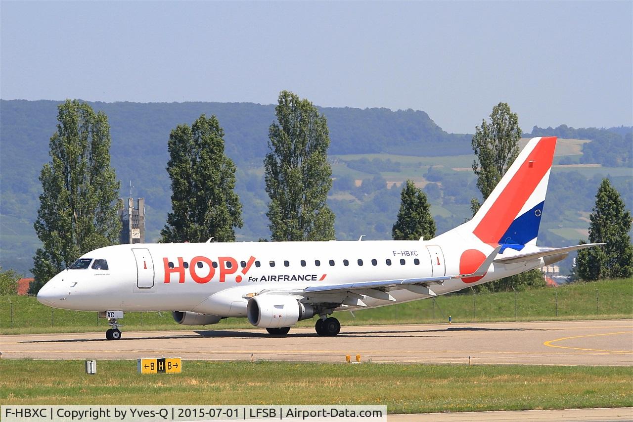 F-HBXC, 2008 Embraer 170ST (ERJ-170-100ST) C/N 17000263, Embraer ERJ-170-100ST, Taxiing to holding point rwy 15, Bâle-Mulhouse-Fribourg airport (LFSB-BSL)