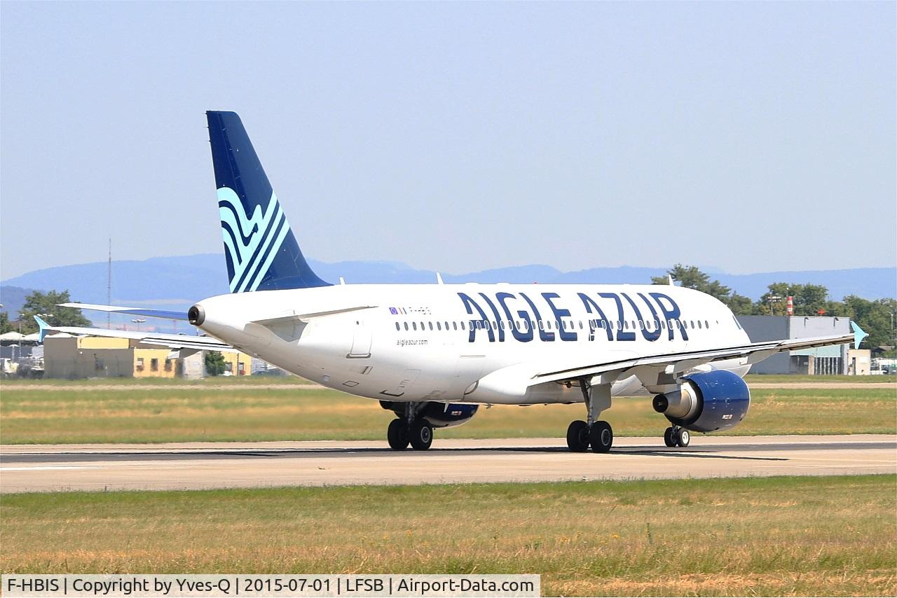 F-HBIS, 2007 Airbus A320-214 C/N 3136, Airbus A320-214, Take off run rwy 15, Bâle-Mulhouse-Fribourg airport (LFSB-BSL)