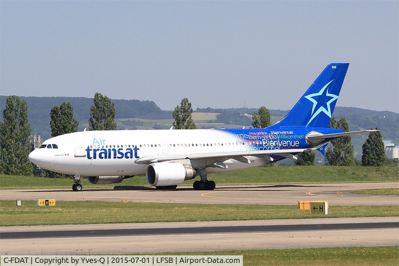 C-FDAT, 1992 Airbus A310-308 C/N 658, Airbus A310-308, Taxiing to holding point rwy 15, Bâle-Mulhouse-Fribourg airport (LFSB-BSL)