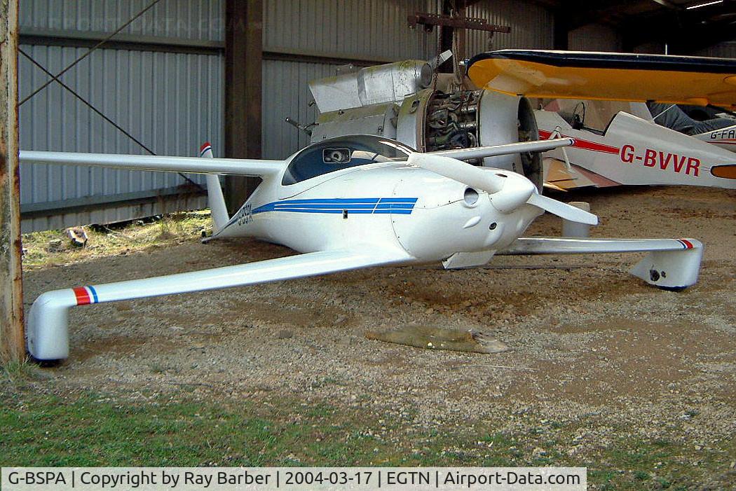 G-BSPA, 1986 QAC Quickie Q2 C/N 2227, QAC Quickie Q2 [2227] Enstone~G 17/03/2004