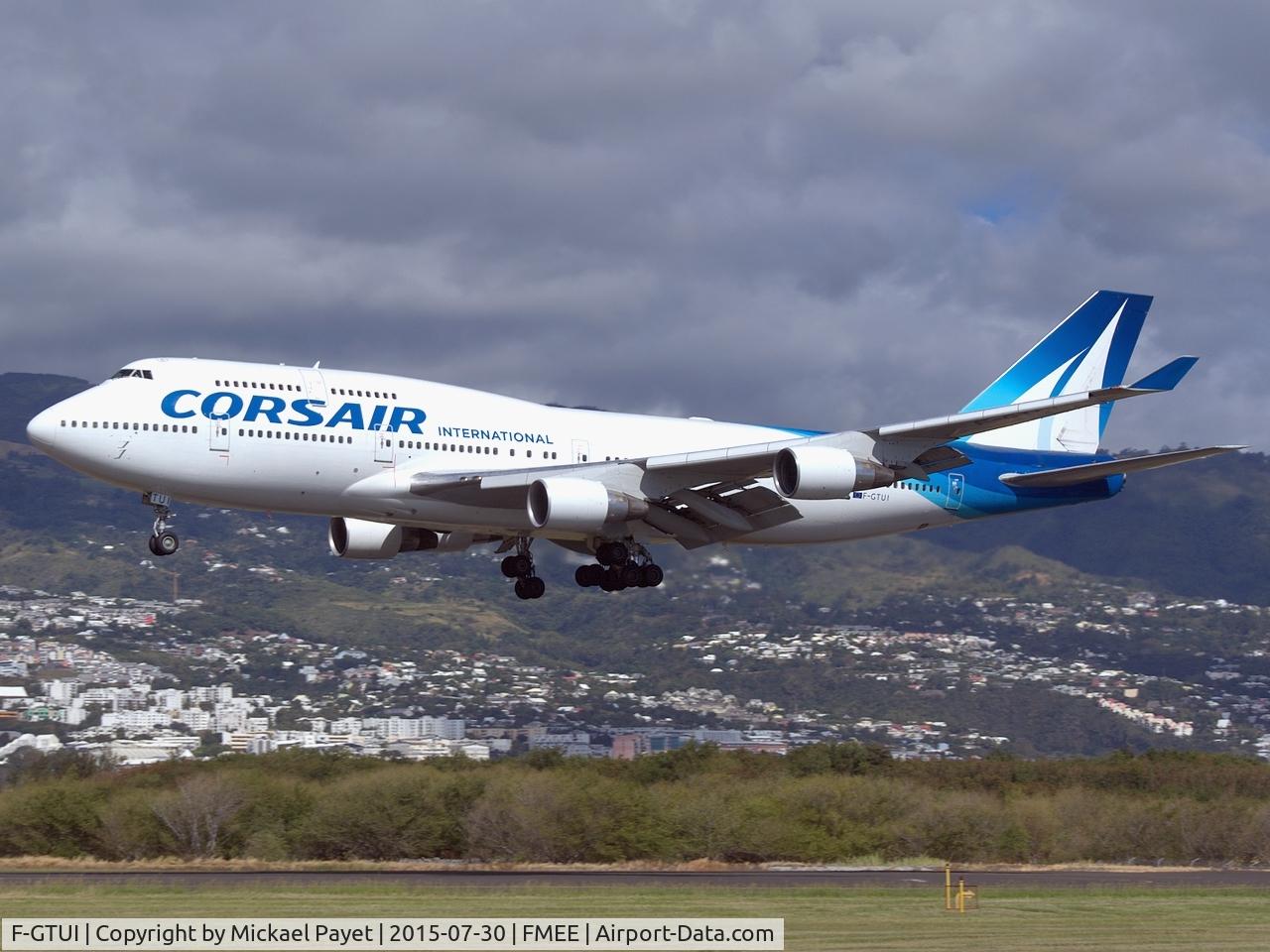 F-GTUI, 1992 Boeing 747-422 C/N 26875, Final for rwy 14