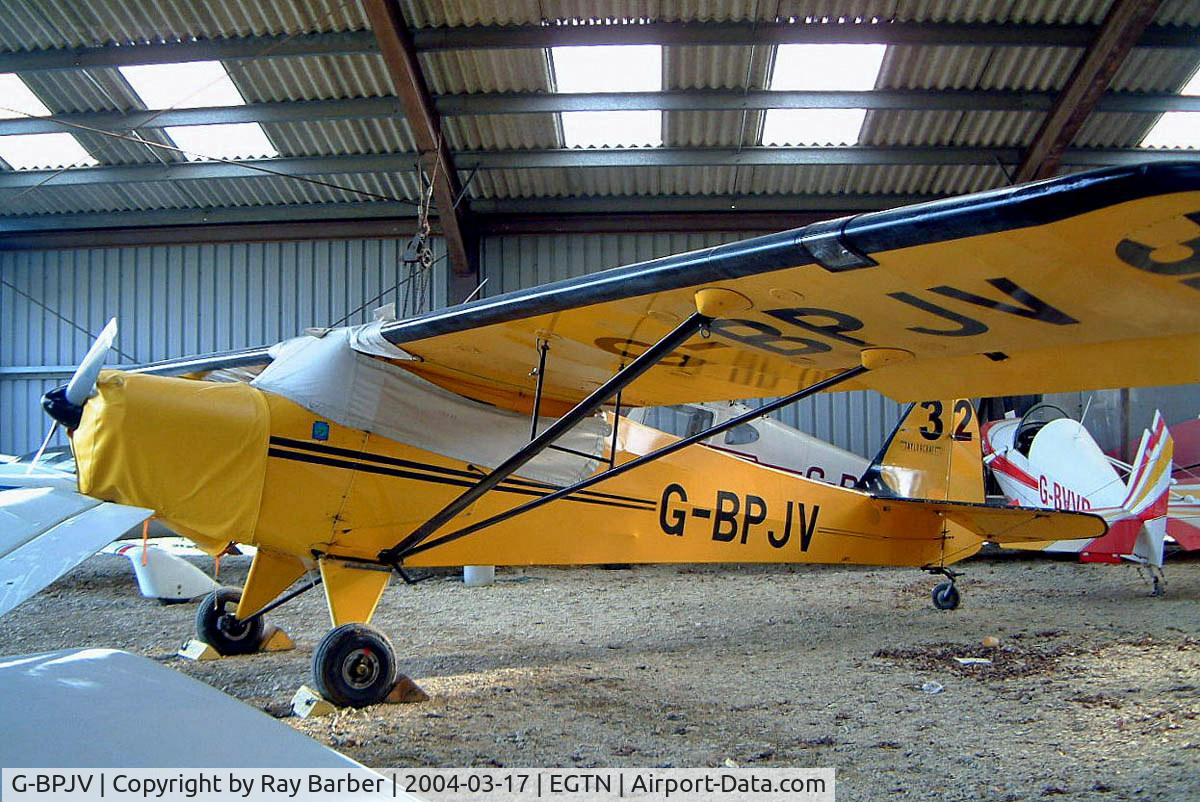 G-BPJV, 1980 Taylorcraft F-21 C/N F-1005, Taylorcraft F-21 [F-1005] Enstone~G 17/03/2004. Written off November 2005