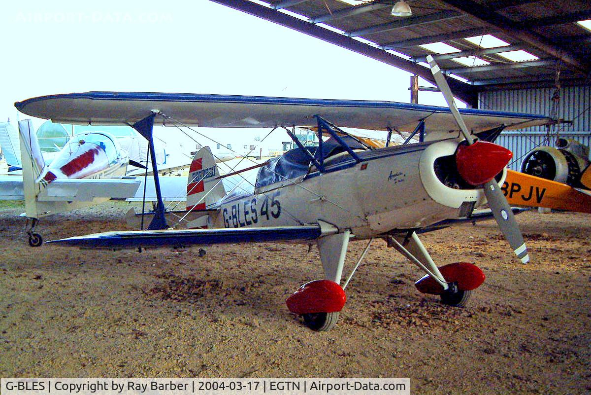 G-BLES, 1984 Stolp SA-750 Acroduster Too C/N PFA 089-10428, Stolp SA.750 Acroduster Too [PFA 089-10428] Enstone~G 17/03/2004