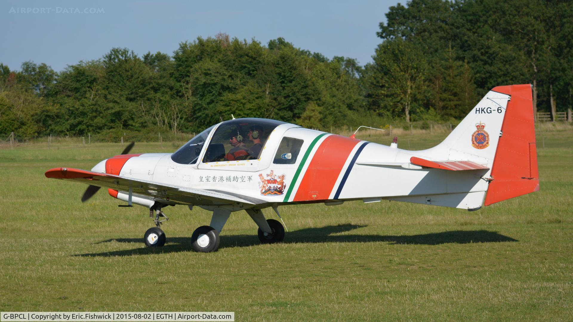 G-BPCL, 1977 Scottish Aviation Bulldog Series 120 Model 128 C/N BH120/393, 1. G-BPCL preparing to depart The Shuttleworth Wings and Wheels Airshow, Aug. 2015.