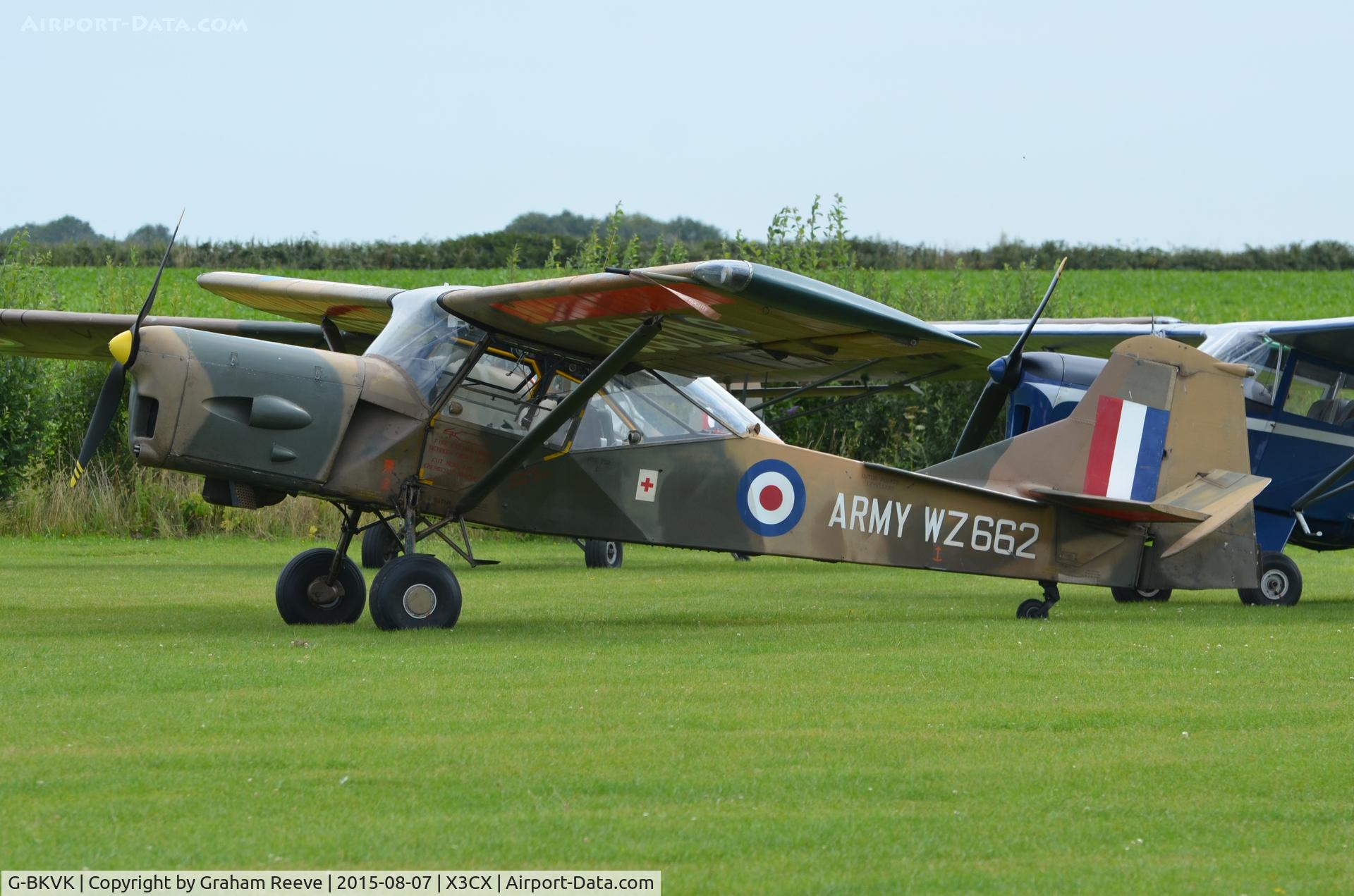 G-BKVK, 1954 Auster AOP.9 C/N AUS/10/2, Parked at Northrepps.