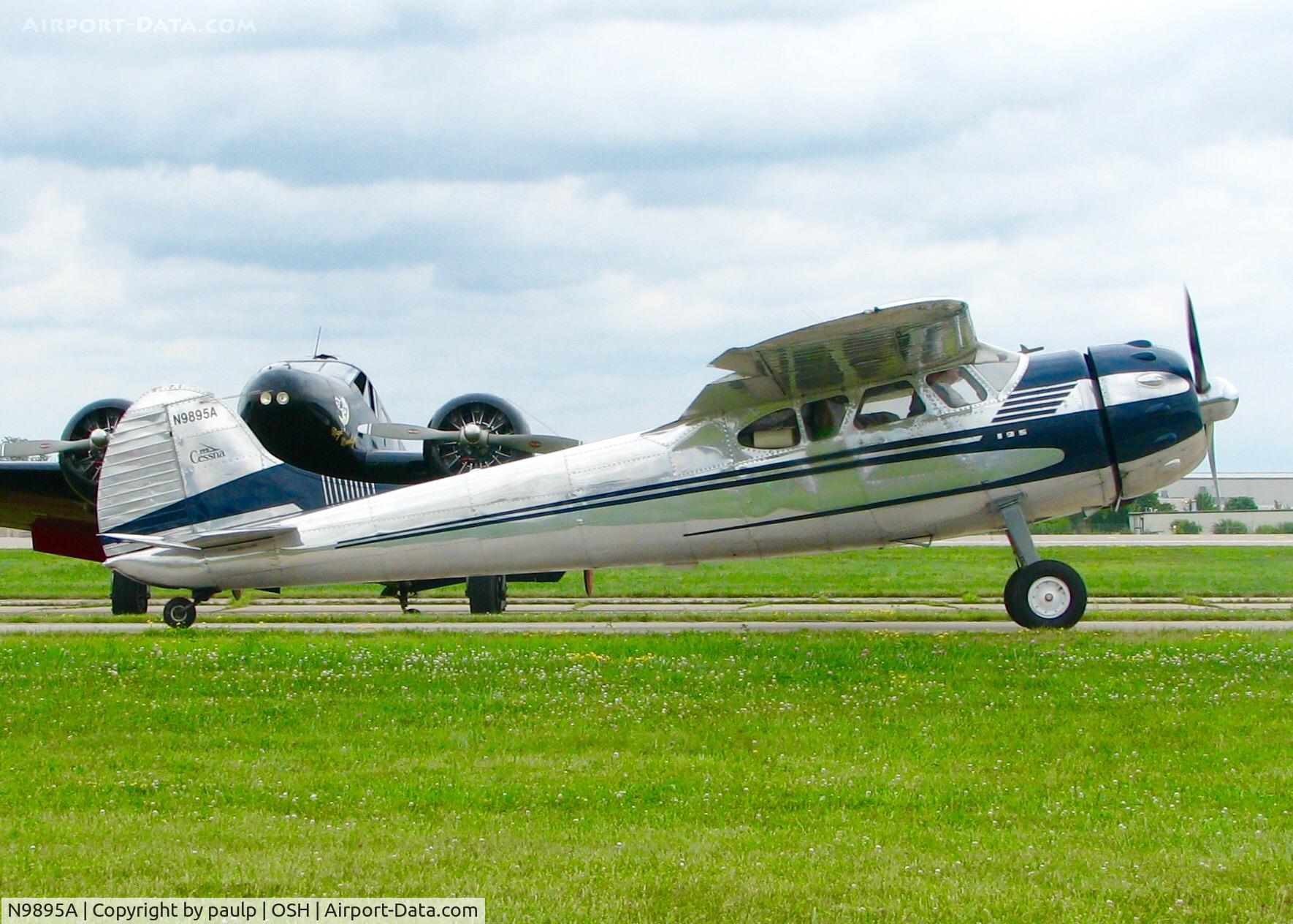 N9895A, 1950 Cessna 195A C/N 7598, At AirVenture