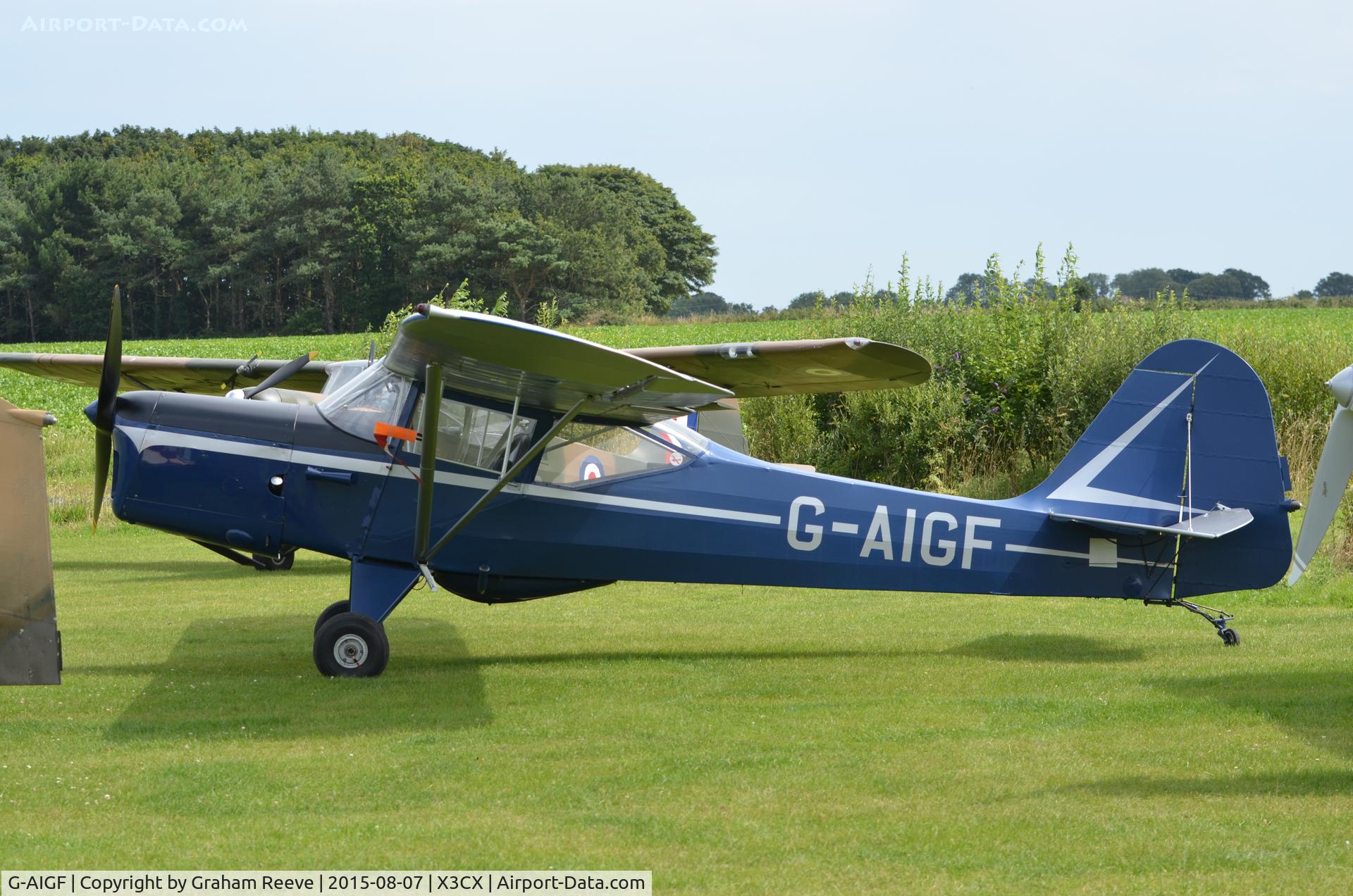 G-AIGF, 1946 Auster J-1N Alpha C/N 2188, Parked at Northrepps.