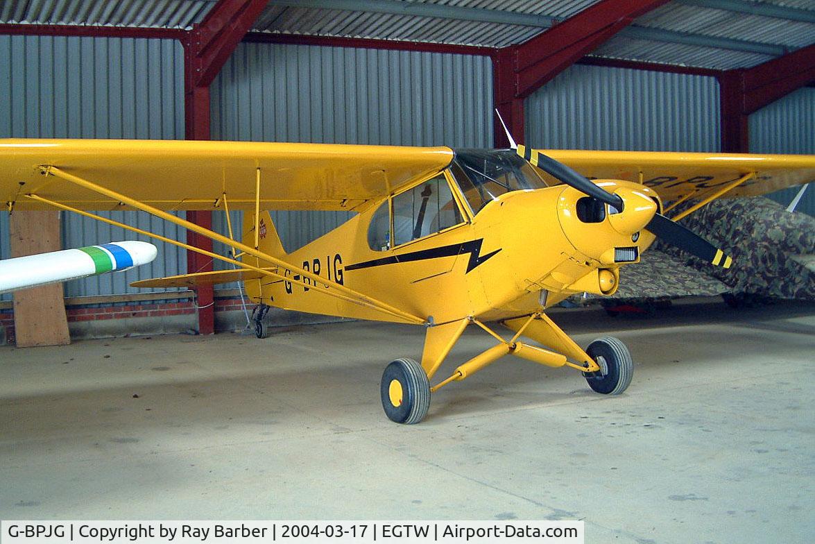 G-BPJG, 1965 Piper PA-18-150 Super Cub C/N 18-8350, Piper PA-18-150 Super Cub [18-8350] Oaksey Park~G 17/03/2004