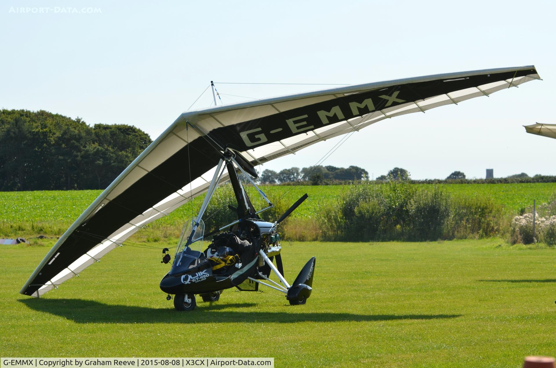 G-EMMX, 2015 P&M Aviation Quik GT450 C/N 8721, Parked at Northrepps.