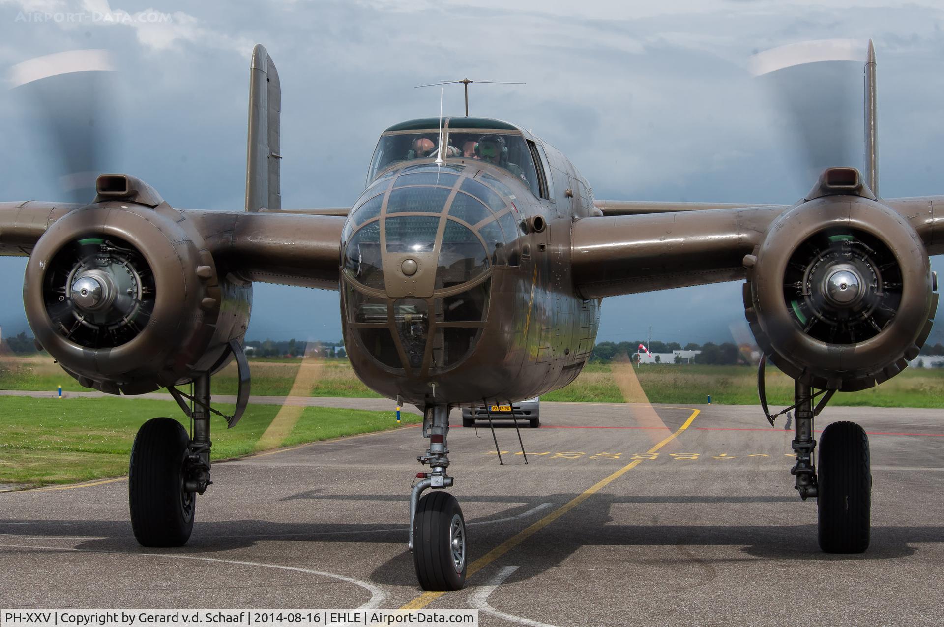 PH-XXV, 1944 North American B-25N Mitchell C/N 108-32782, Lelystad, August 2014 (Aviodrome)