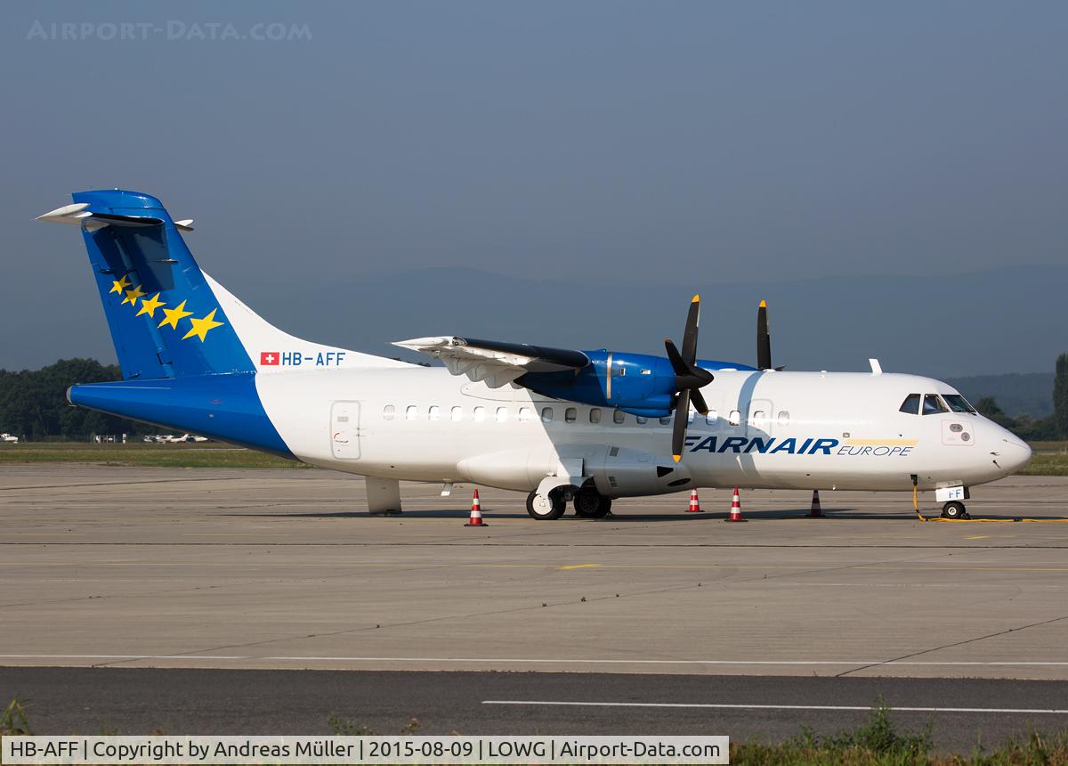 HB-AFF, 1991 ATR 42-320 C/N 264, Preparation for the flight to Friedrichshafen.